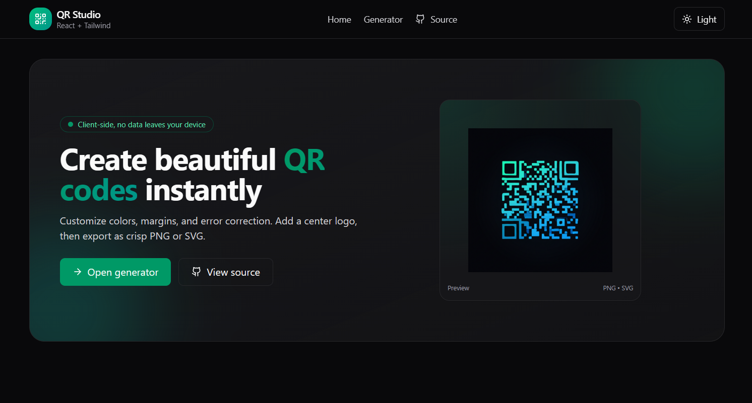 QrZen - Application Screenshot