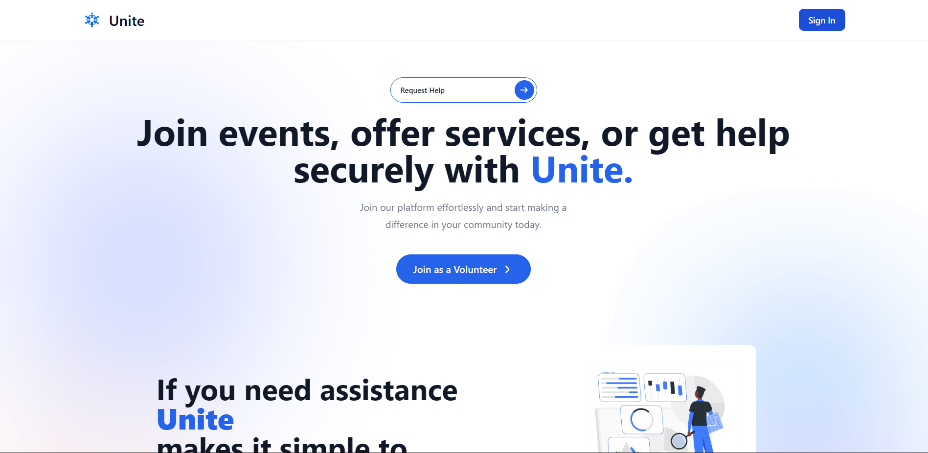 Unite - Application Screenshot